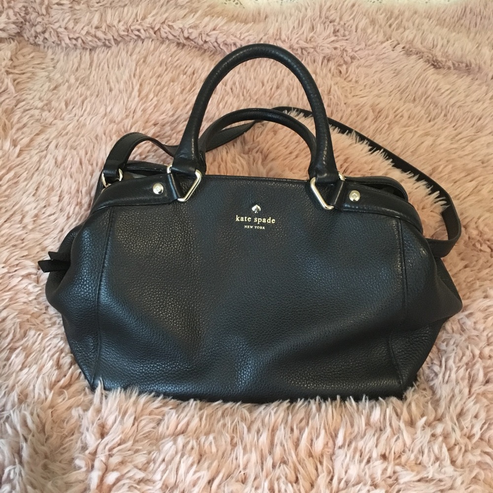 Kate Spade Black Leather Shoulder Bag
